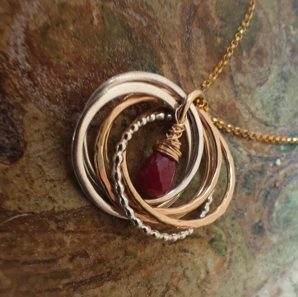 Gorgeous necklace 925 and 14 k. High quality piece. - Picture 3 of 10